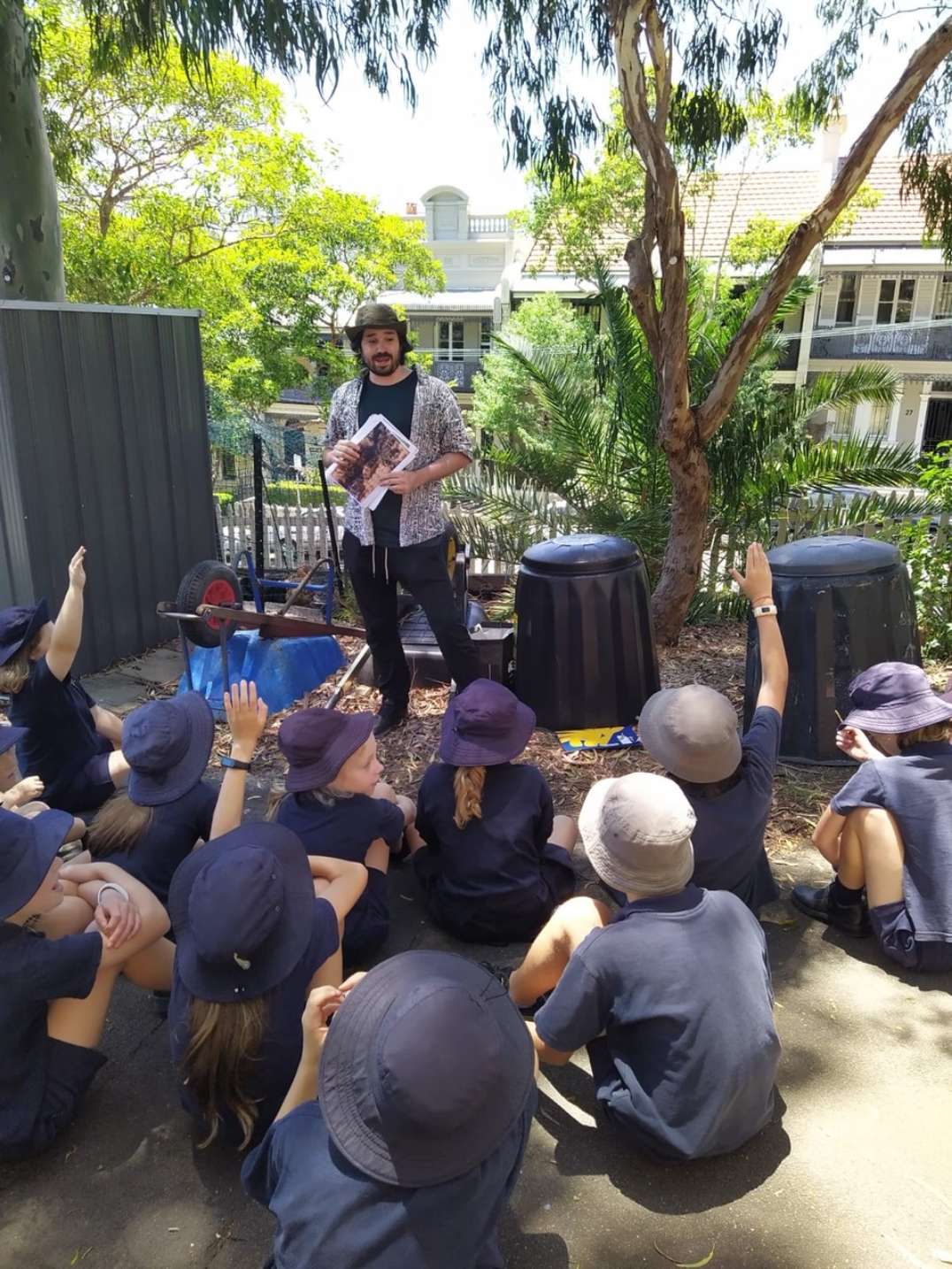 Engaged students of Observatory Hill Environmental Education Centre
